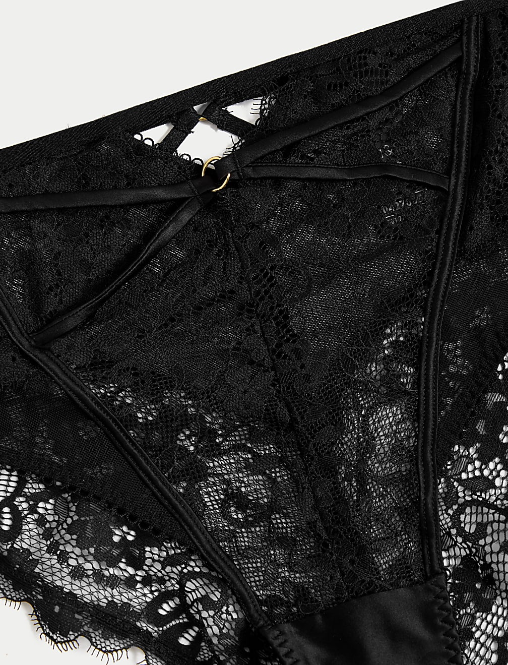 Blanca Lace High Waisted Brazilian Knickers