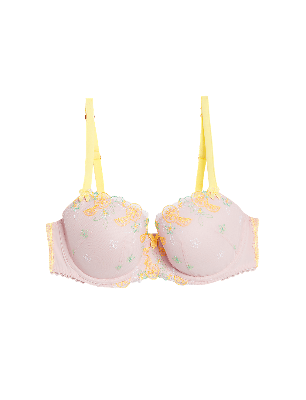 Abella Embroidery Wired Balcony Bra A-E