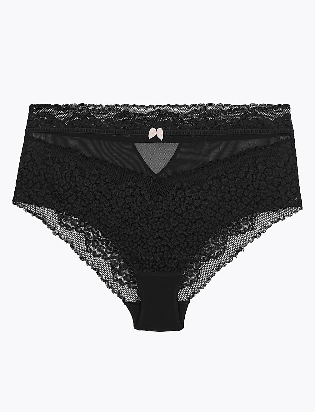 Leopard Lace High Waisted Knickers