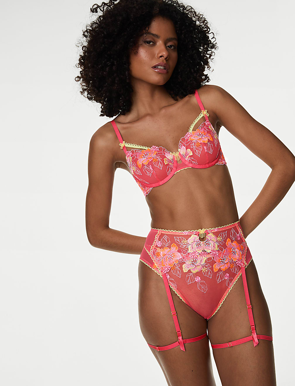 Josefine Embroidered Wired Balcony Bra (A-E)