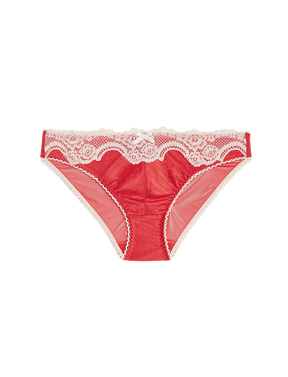 Alannah Satin & Lace Bikini Knickers