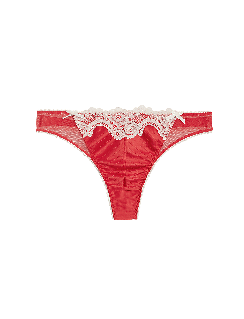 Alannah Satin & Lace Thong