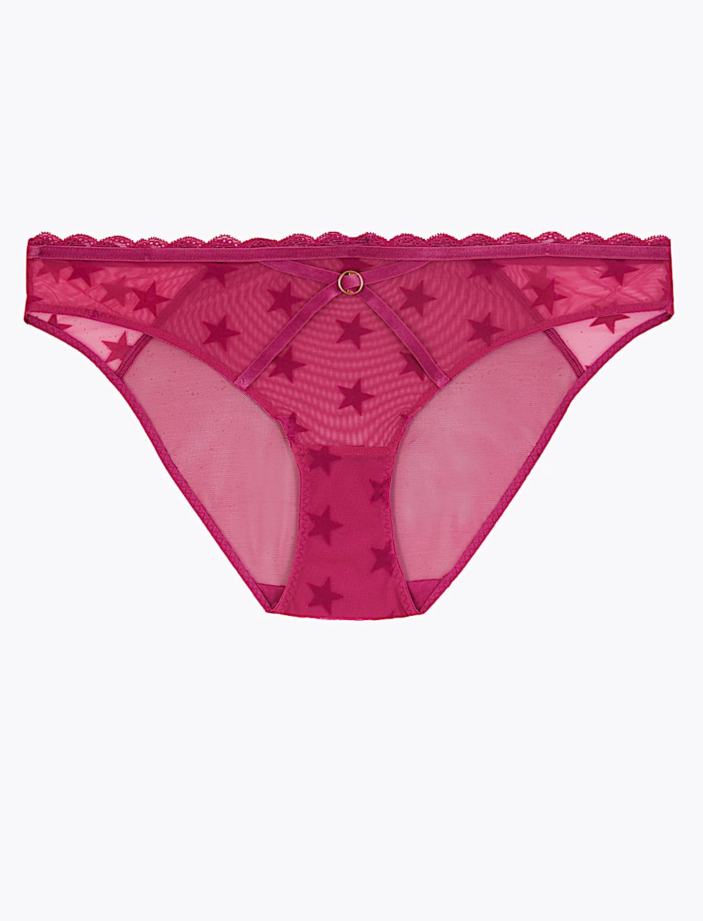 Star Flock Bikini Knickers