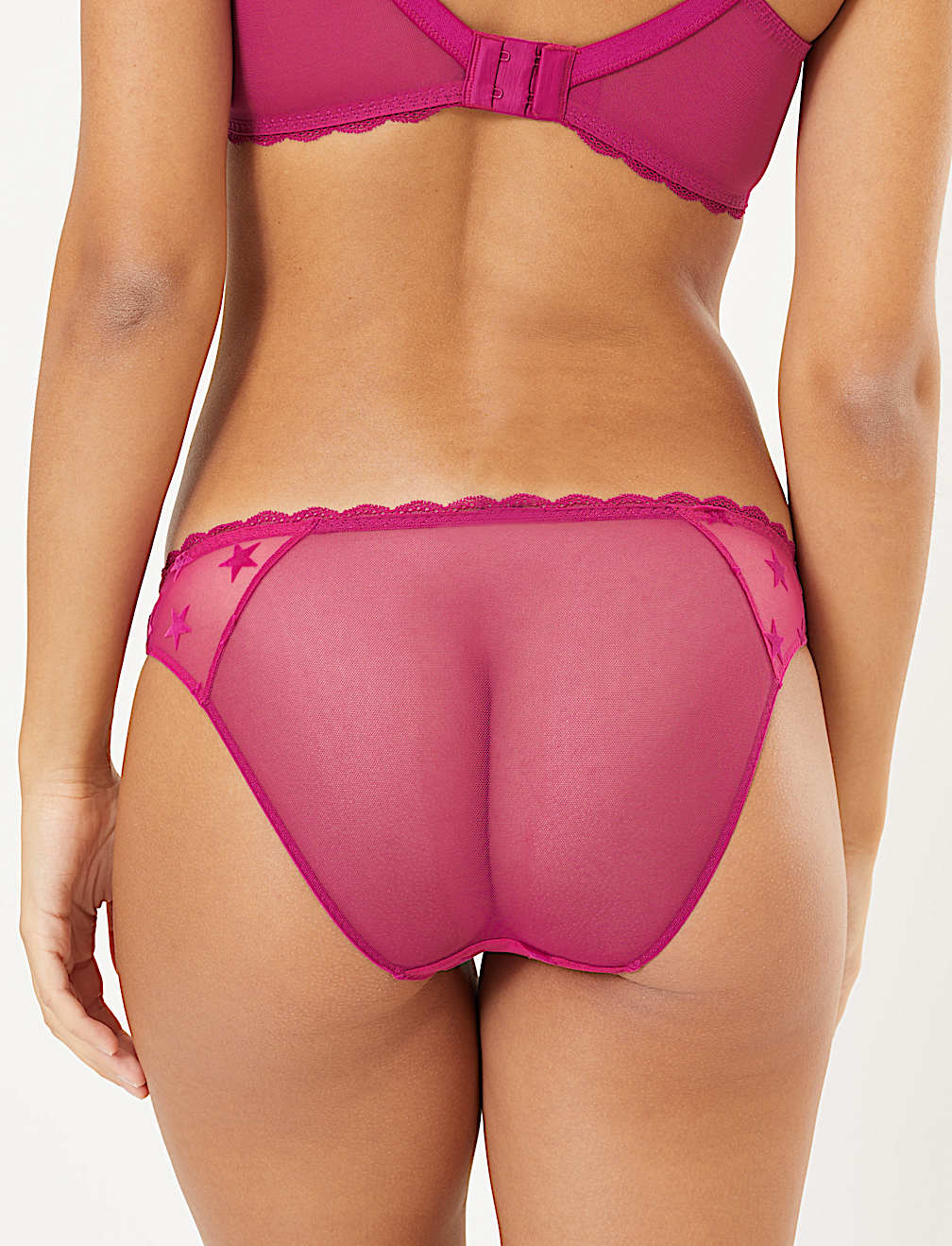 Star Flock Bikini Knickers