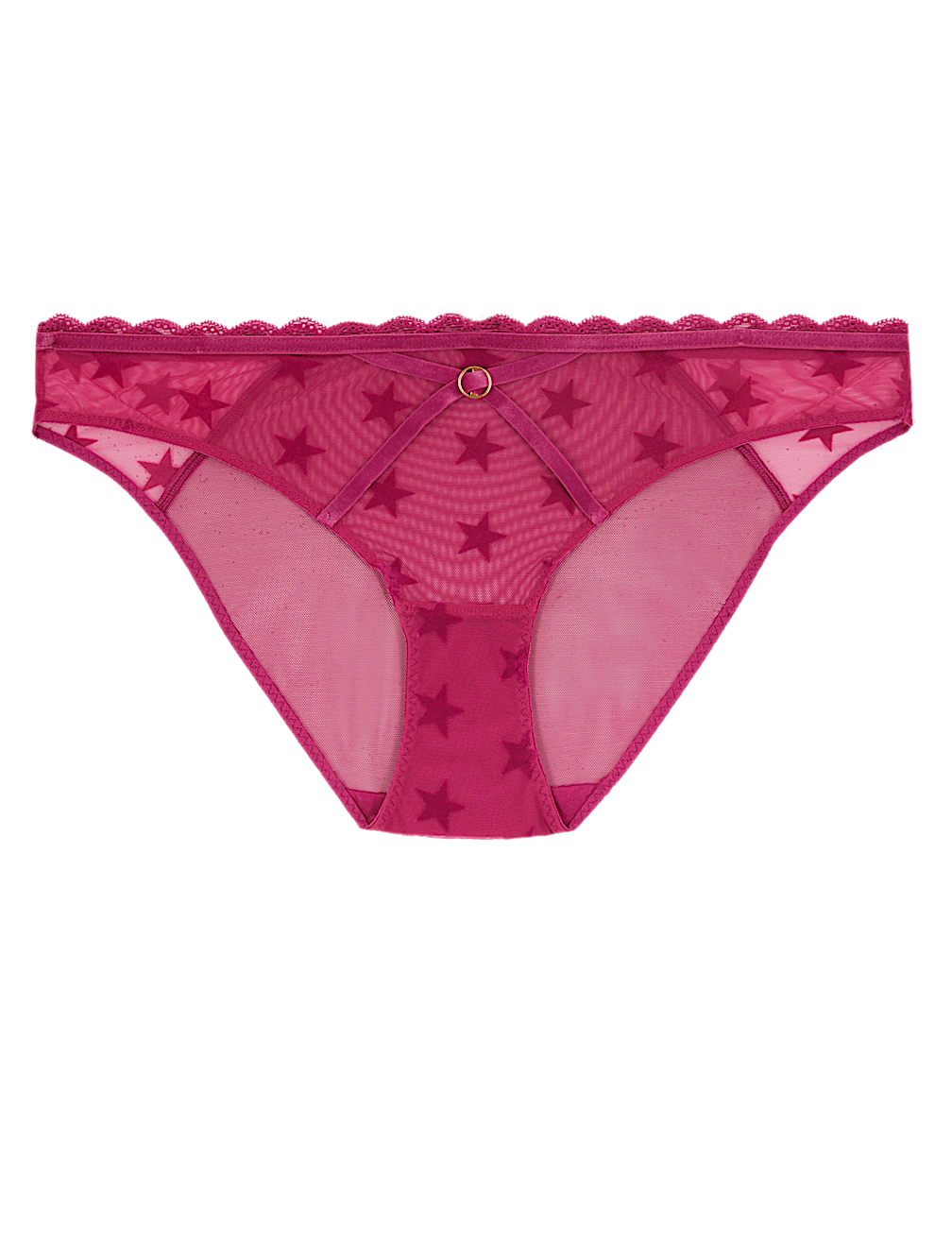 Star Flock Bikini Knickers
