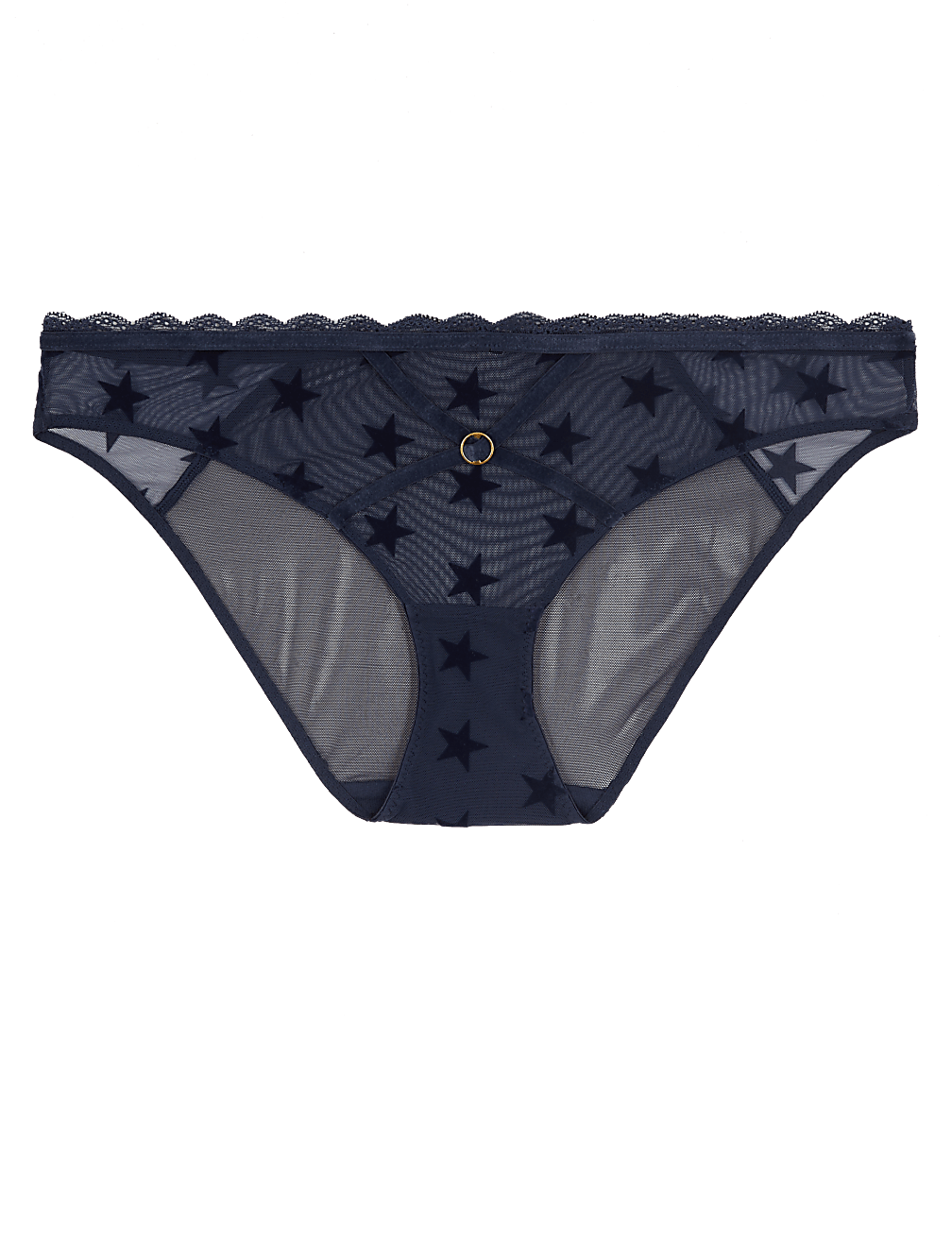 Star Flock Bikini Knickers