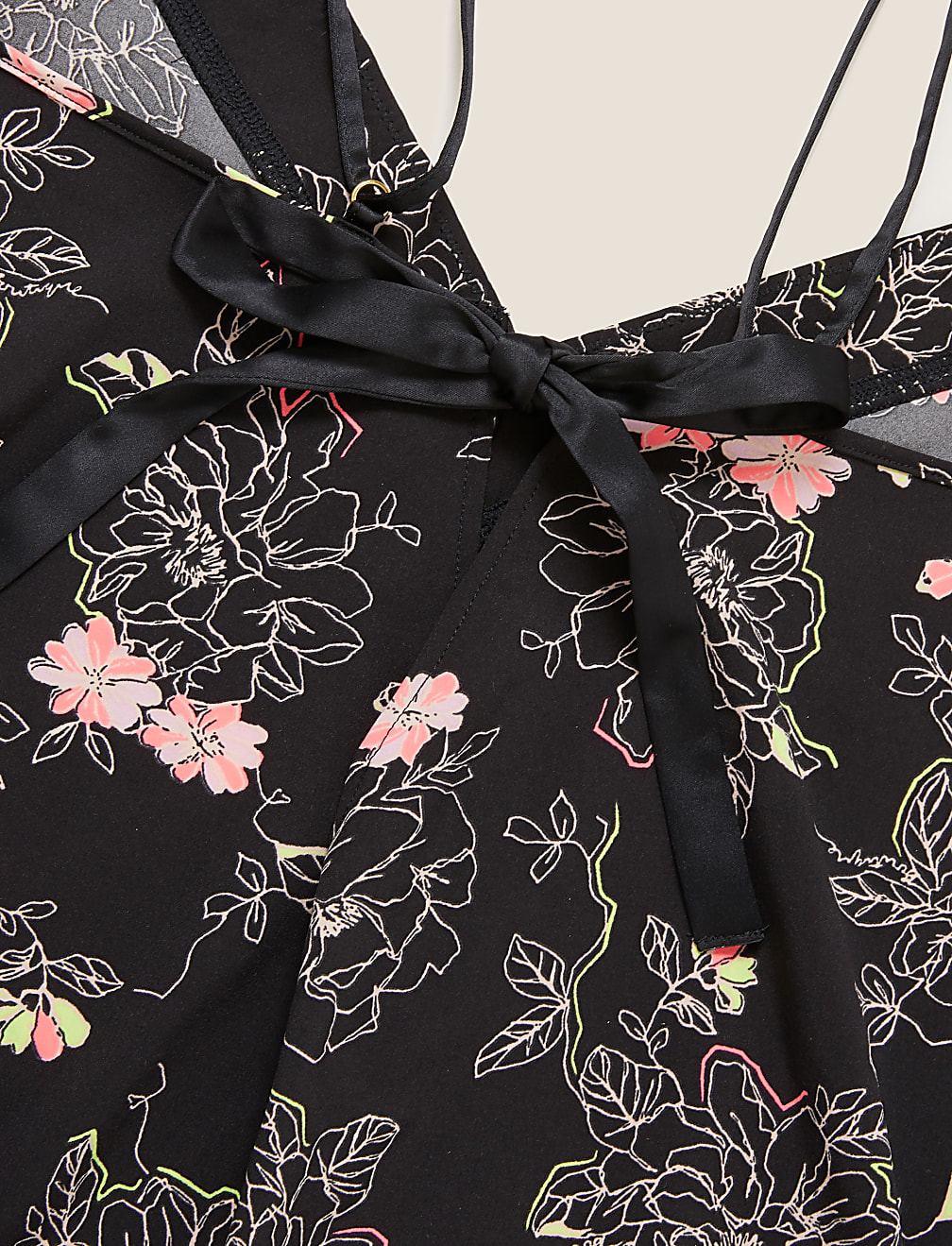 Floral Tattoo Print Cami Set