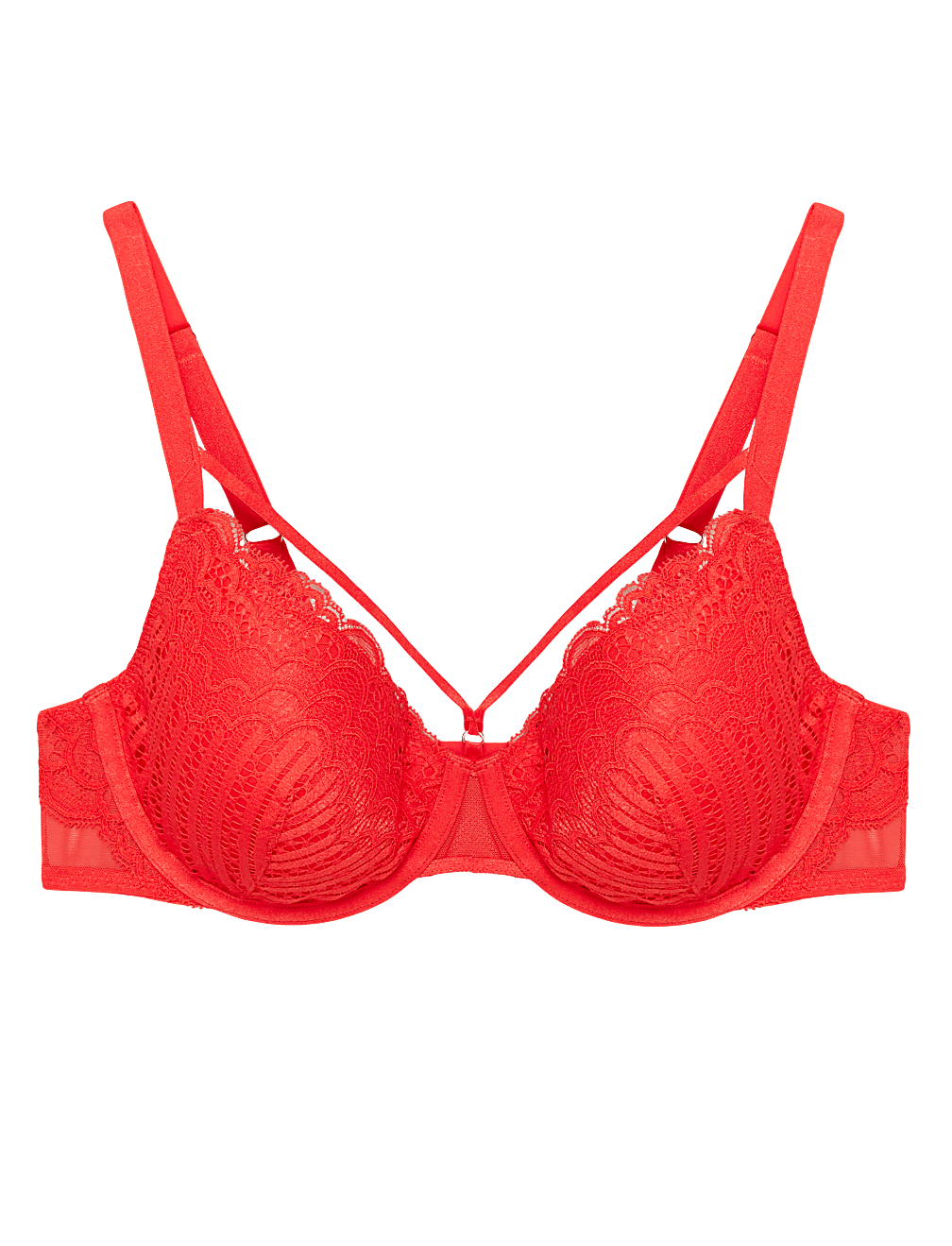 Scallop Lace Padded Full Cup Bra A-E