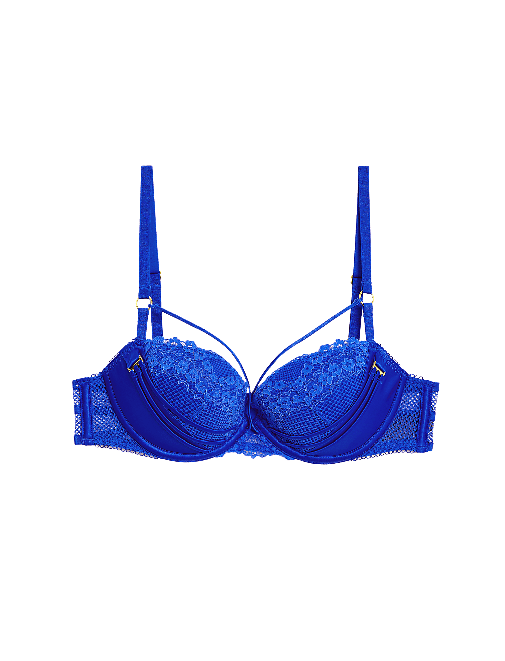 Clara Satin Wired Push-Up Bra