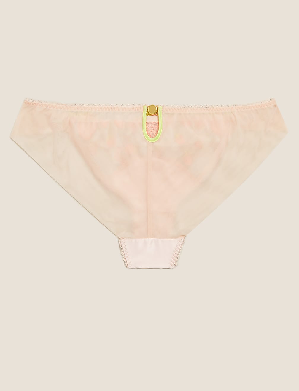 Strawberry Embroidered Brazilian Knickers