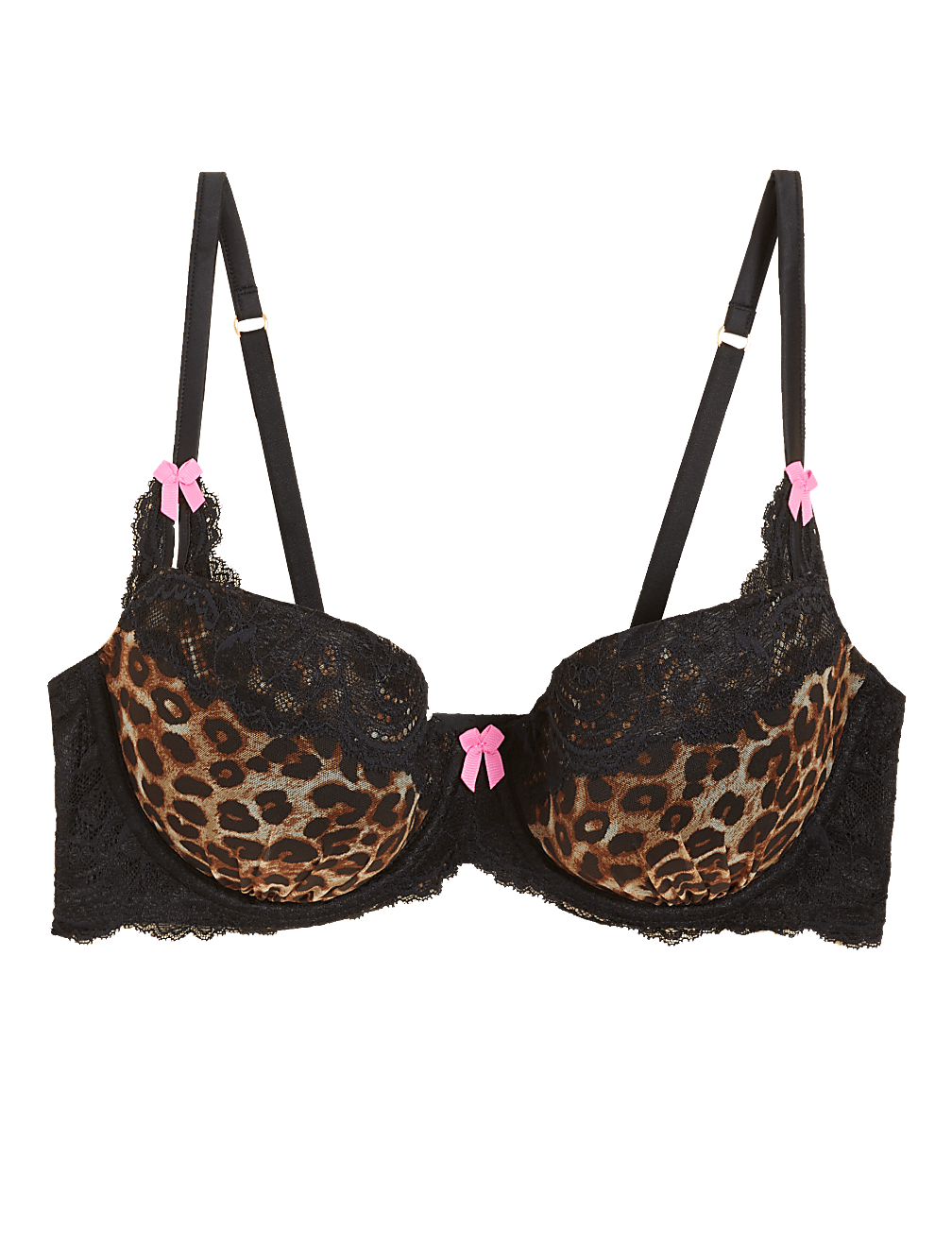 Animal Print Balcony Bra A-E