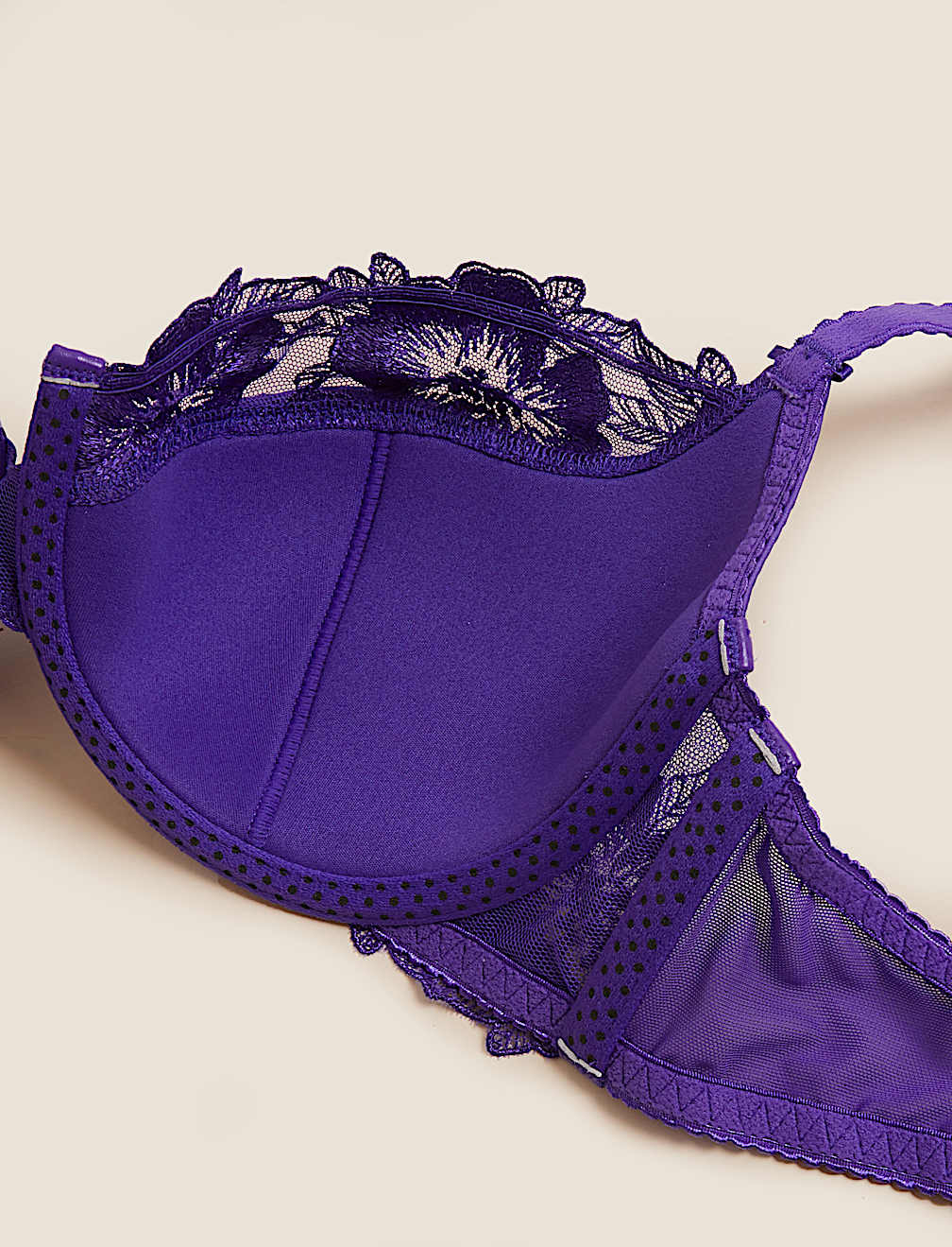 Layla Embroidery Underwired Balcony Bra A-E