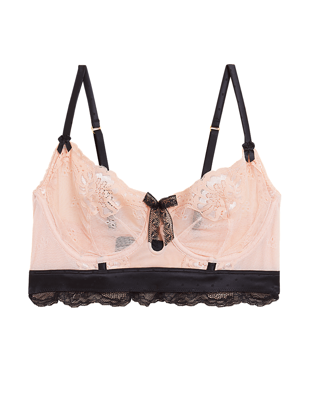 Larissa Double Lace Wired Non Padded Bustier A-E