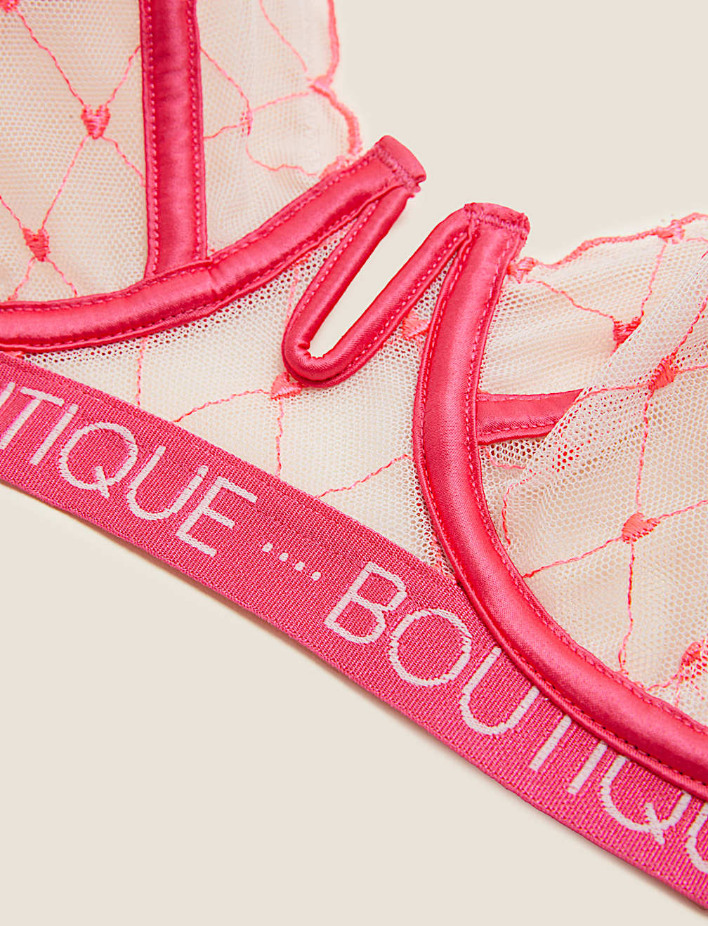 Lucia Heart Embroidery Full Cup Bra