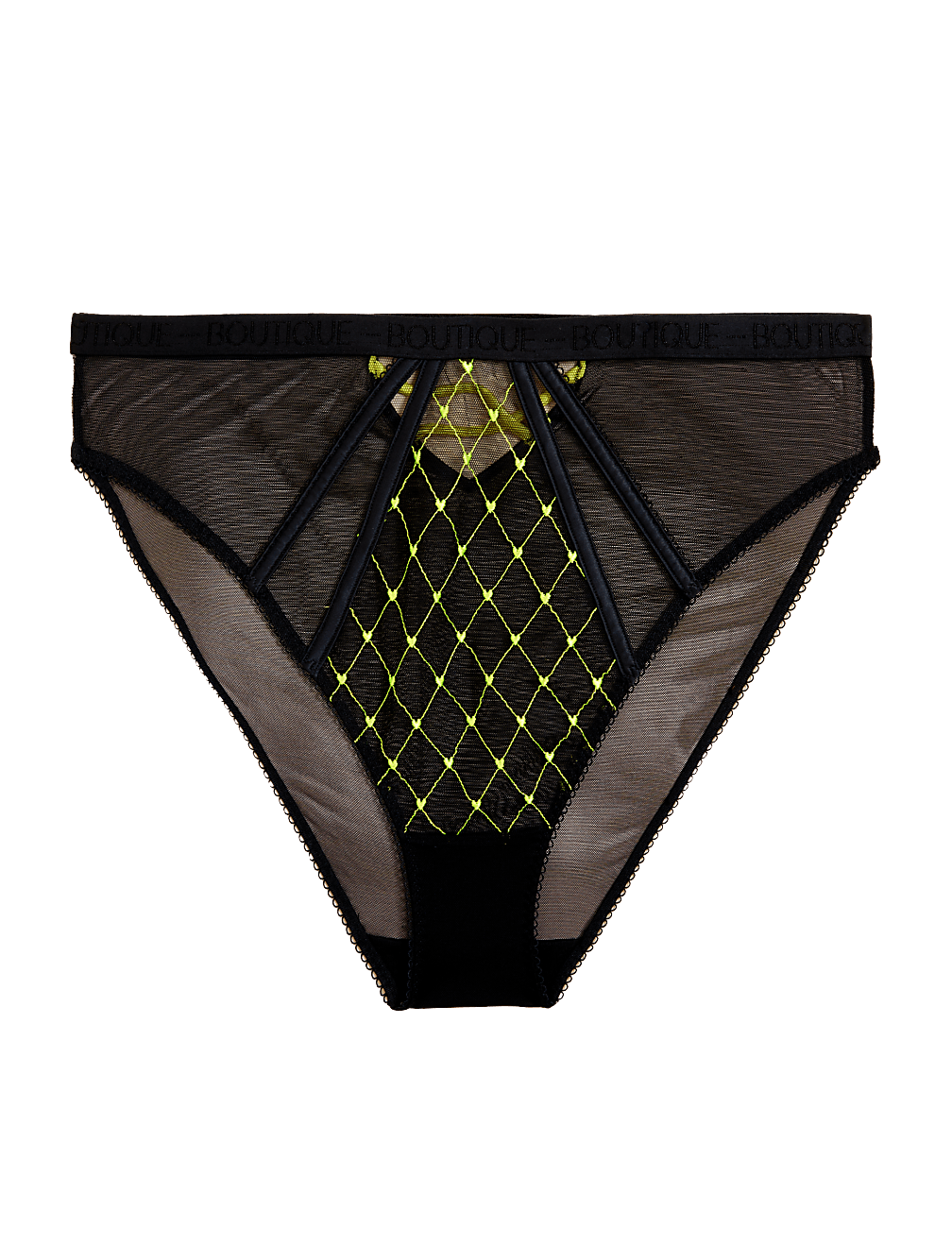 Lucia Heart Embroidery High Leg Knickers