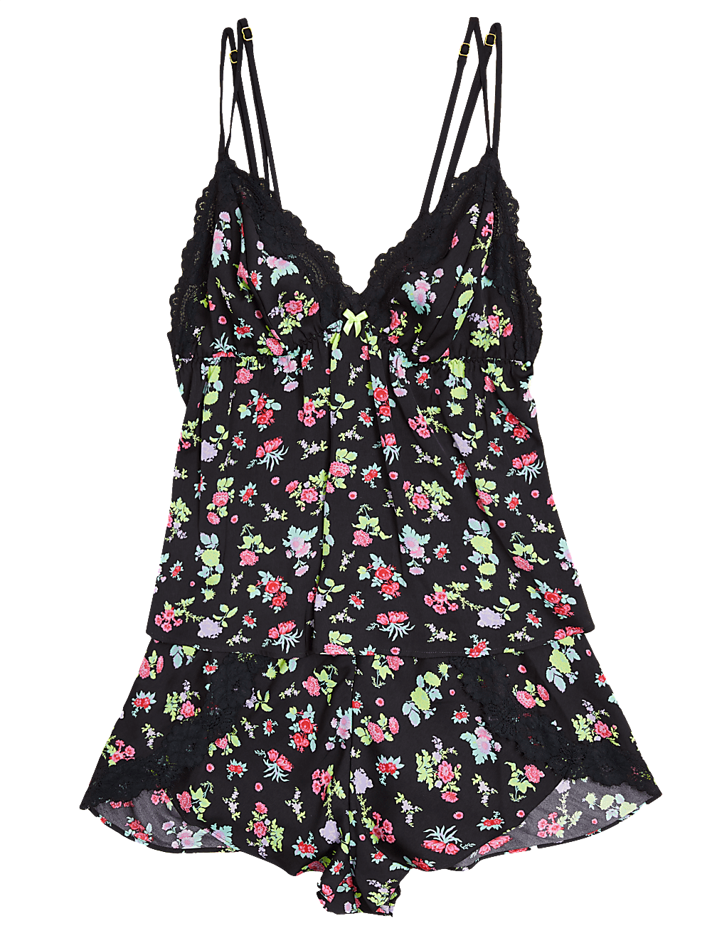 Emilia Satin Floral Cami Set
