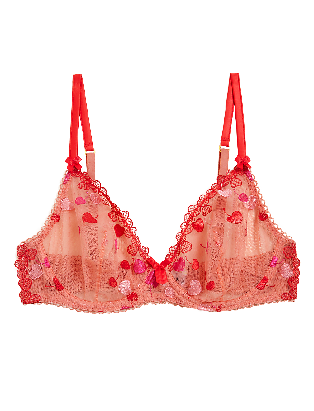 Christelle Embroidered Plunge Bra A-E