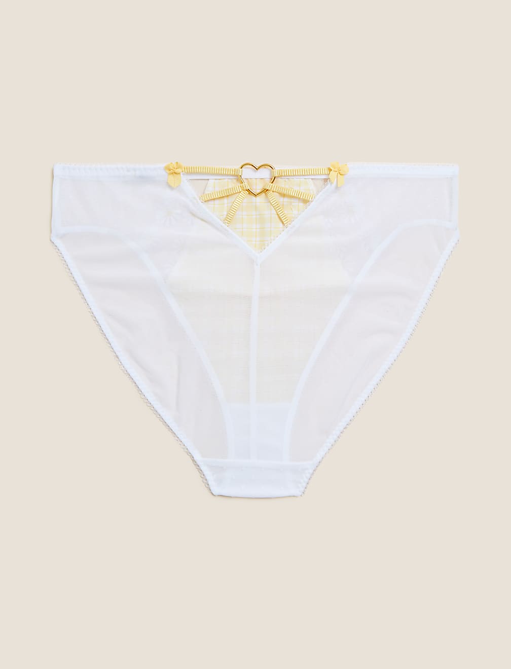 Delphy Gingham High Leg Knickers