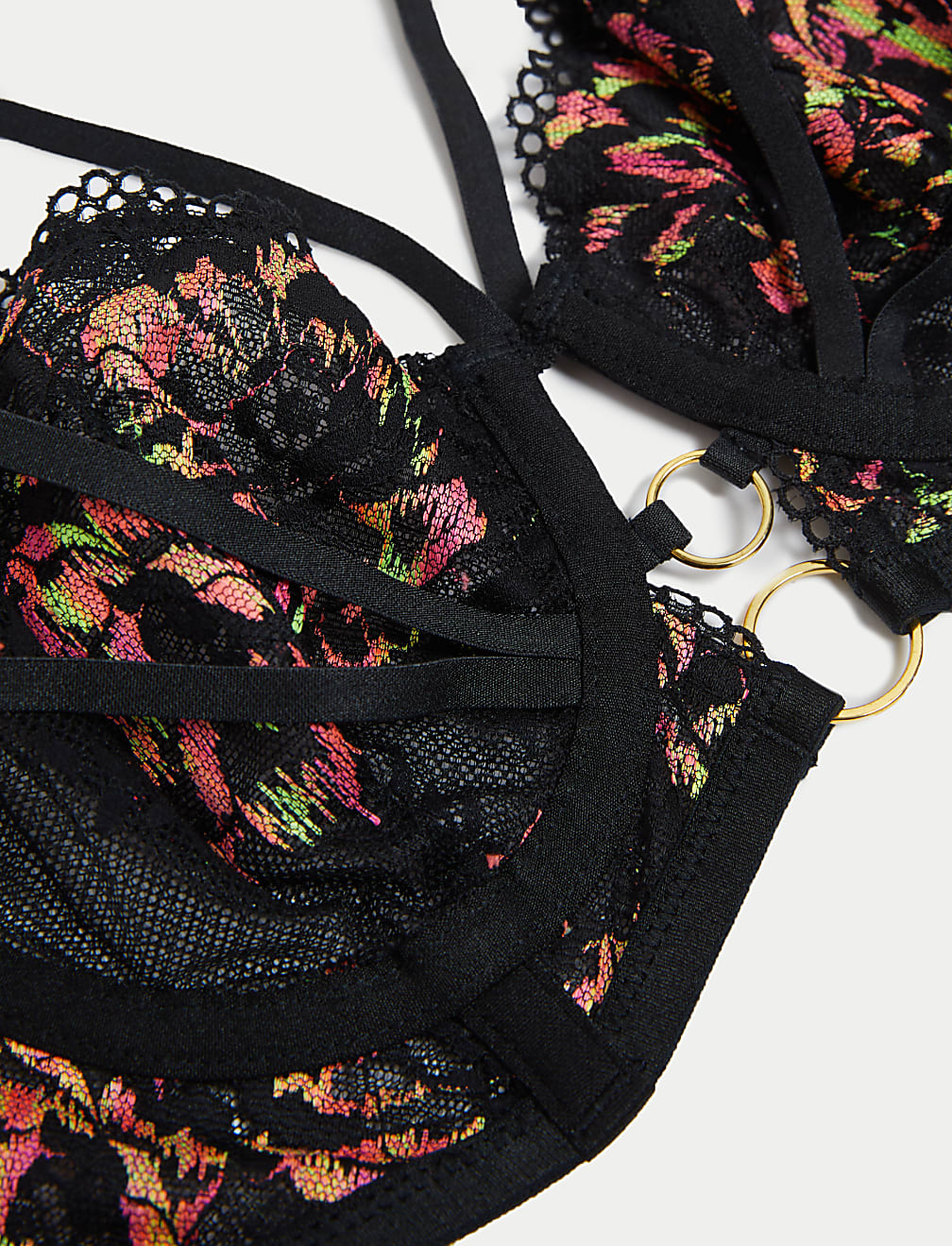 Vera Lace Wired Longline Balcony Bra (A-E)