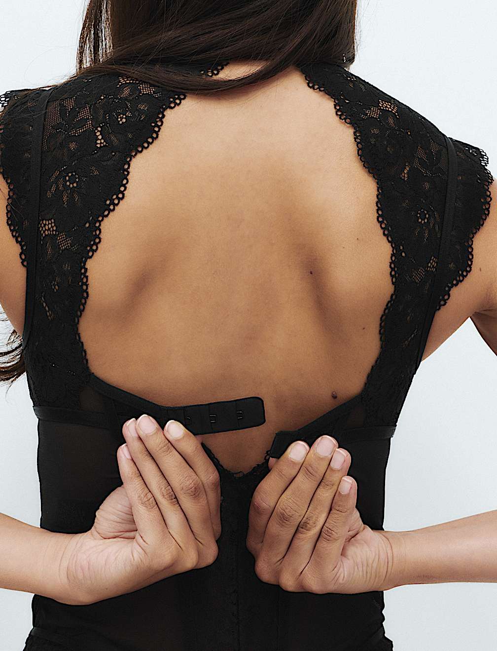 Vera Lace & Mesh Cap Sleeve Body