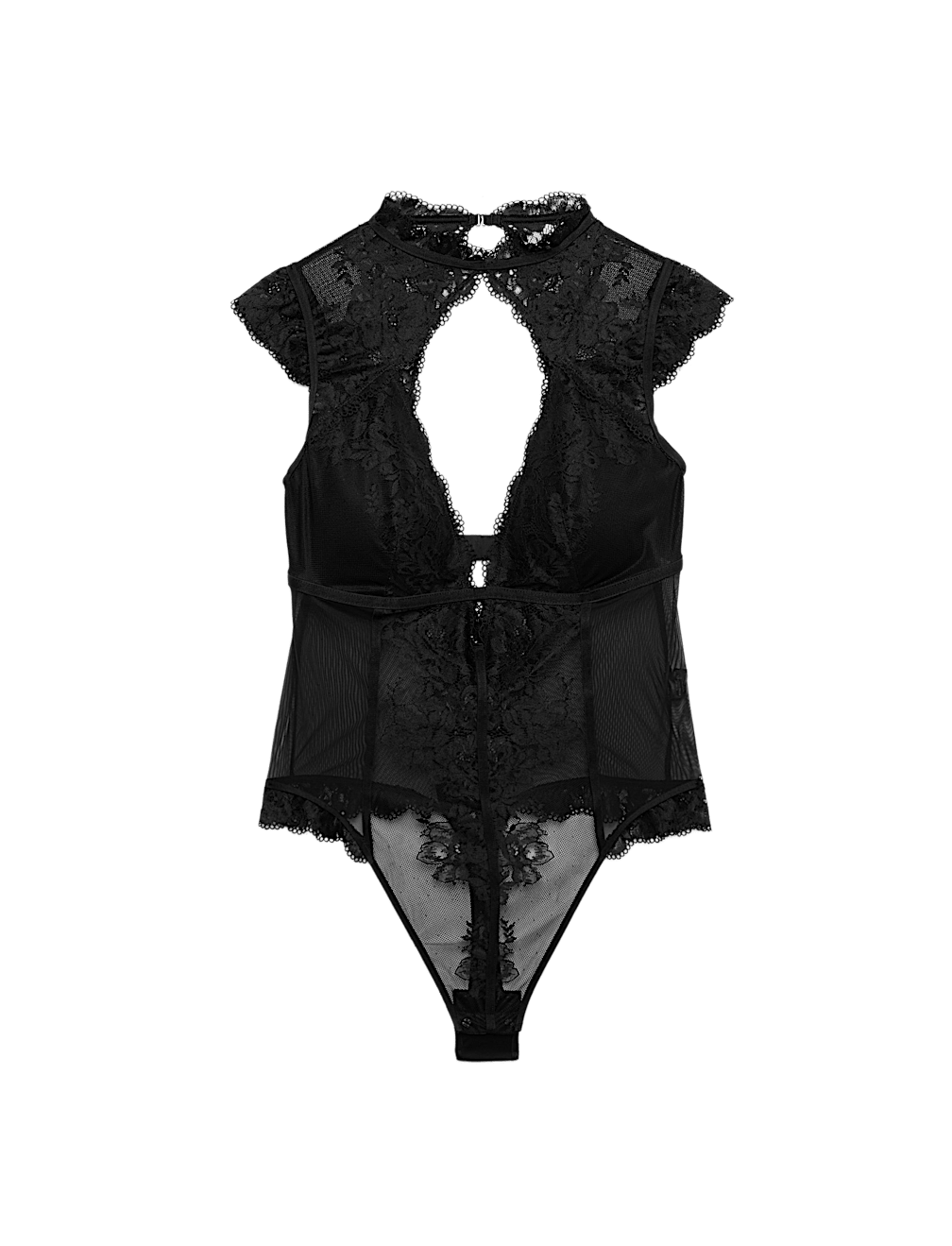 Vera Lace & Mesh Cap Sleeve Body