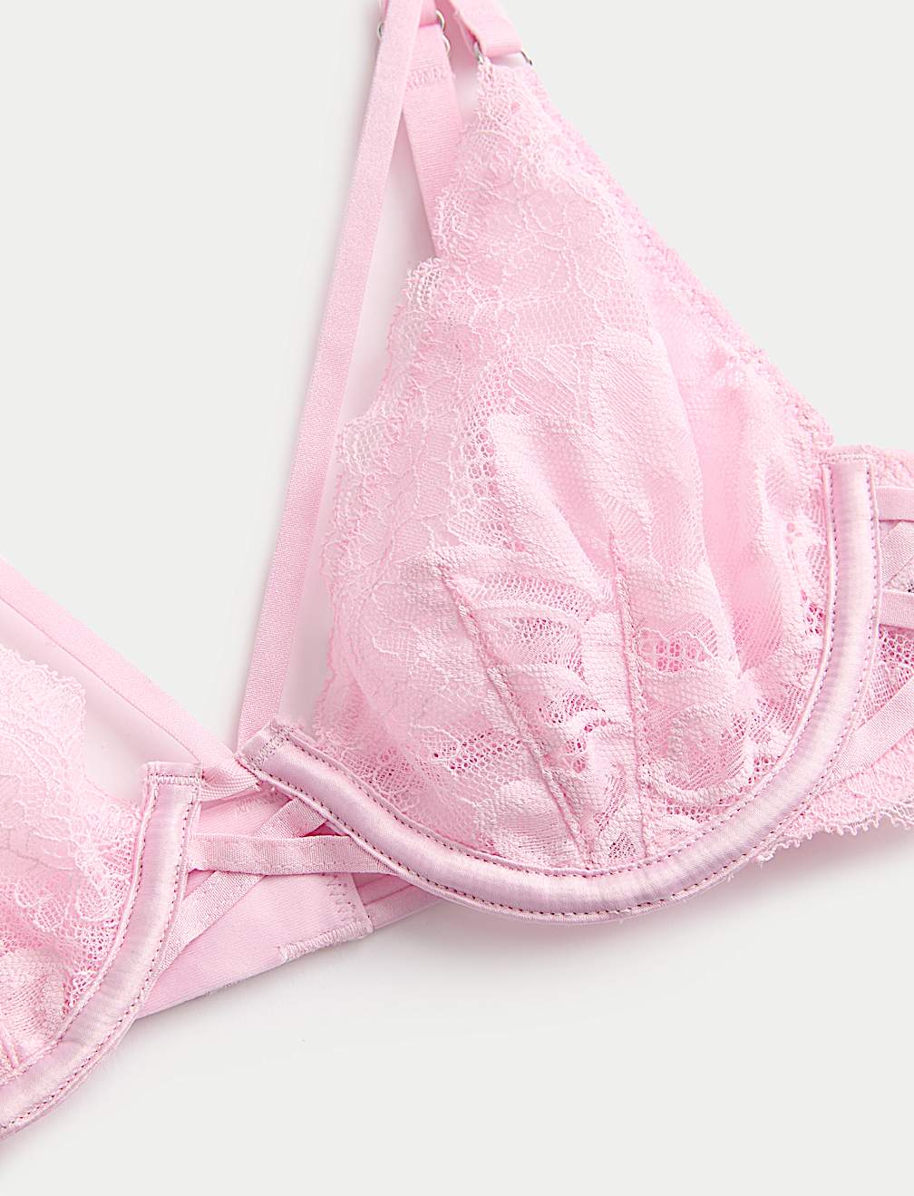 Lindy Lace Wired Plunge Bra A-E