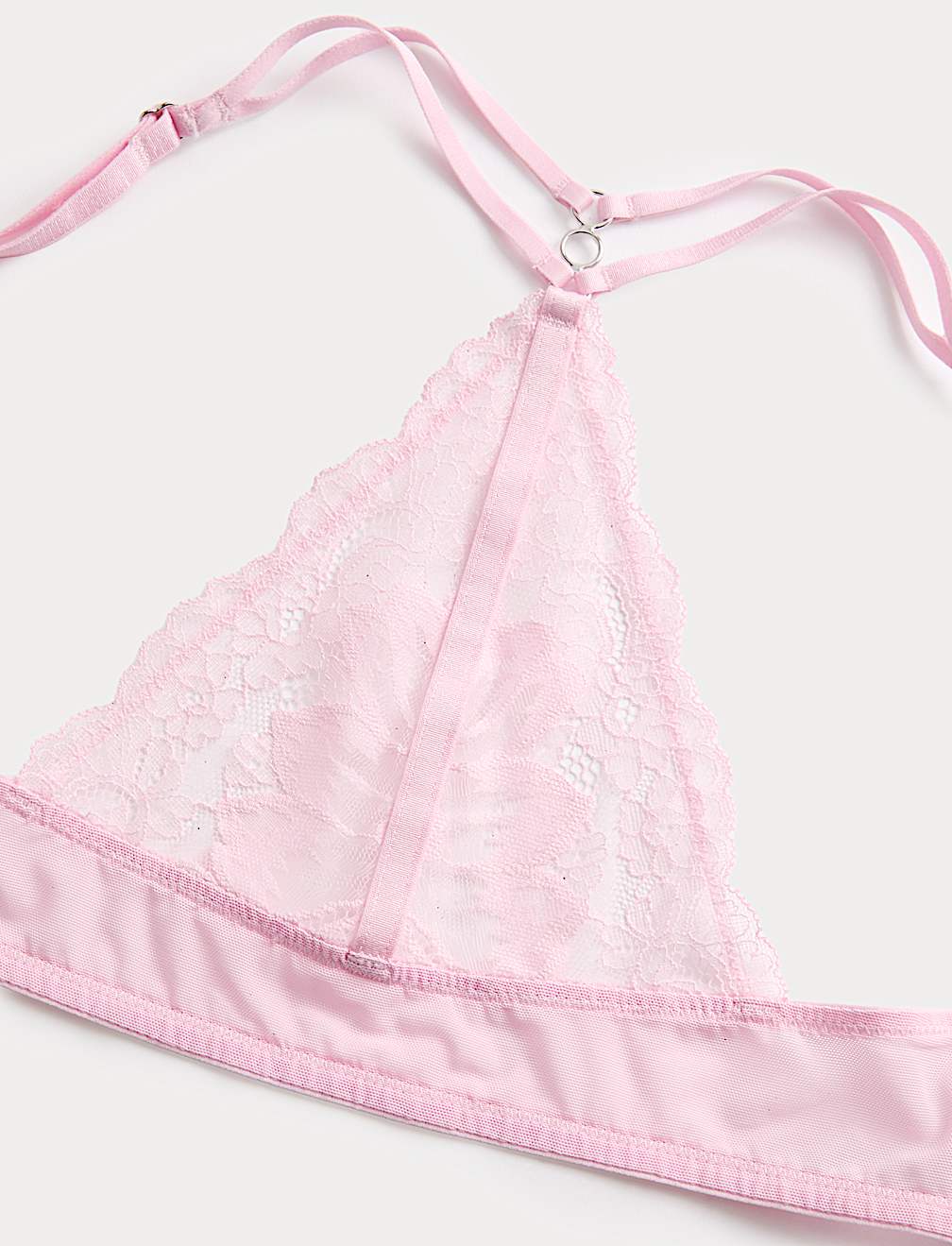 Lindy Lace Wired Push-Up Plunge Bra (A-E)