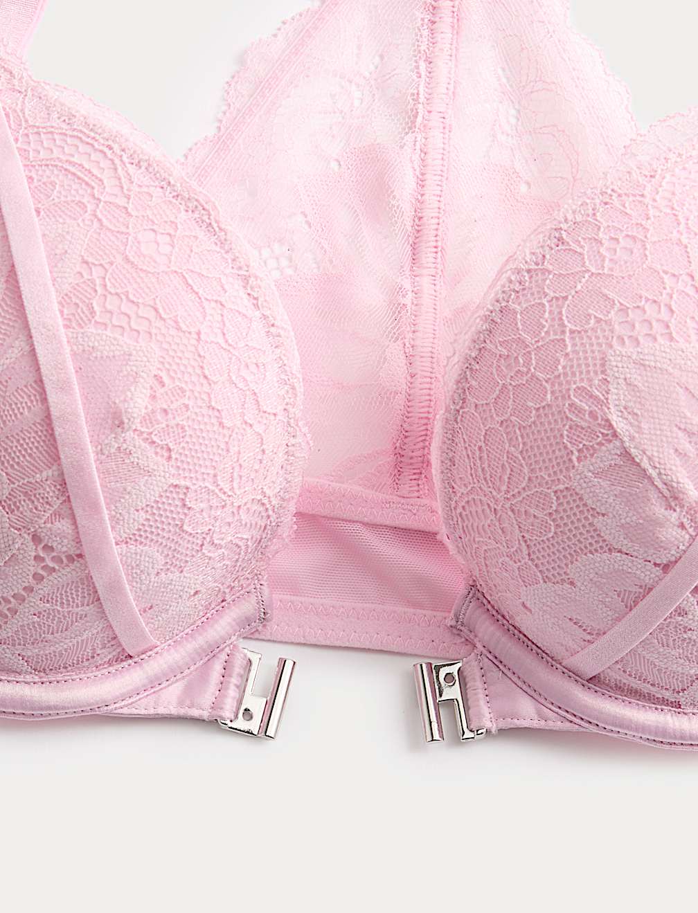 Lindy Lace Wired Push-Up Plunge Bra (A-E)