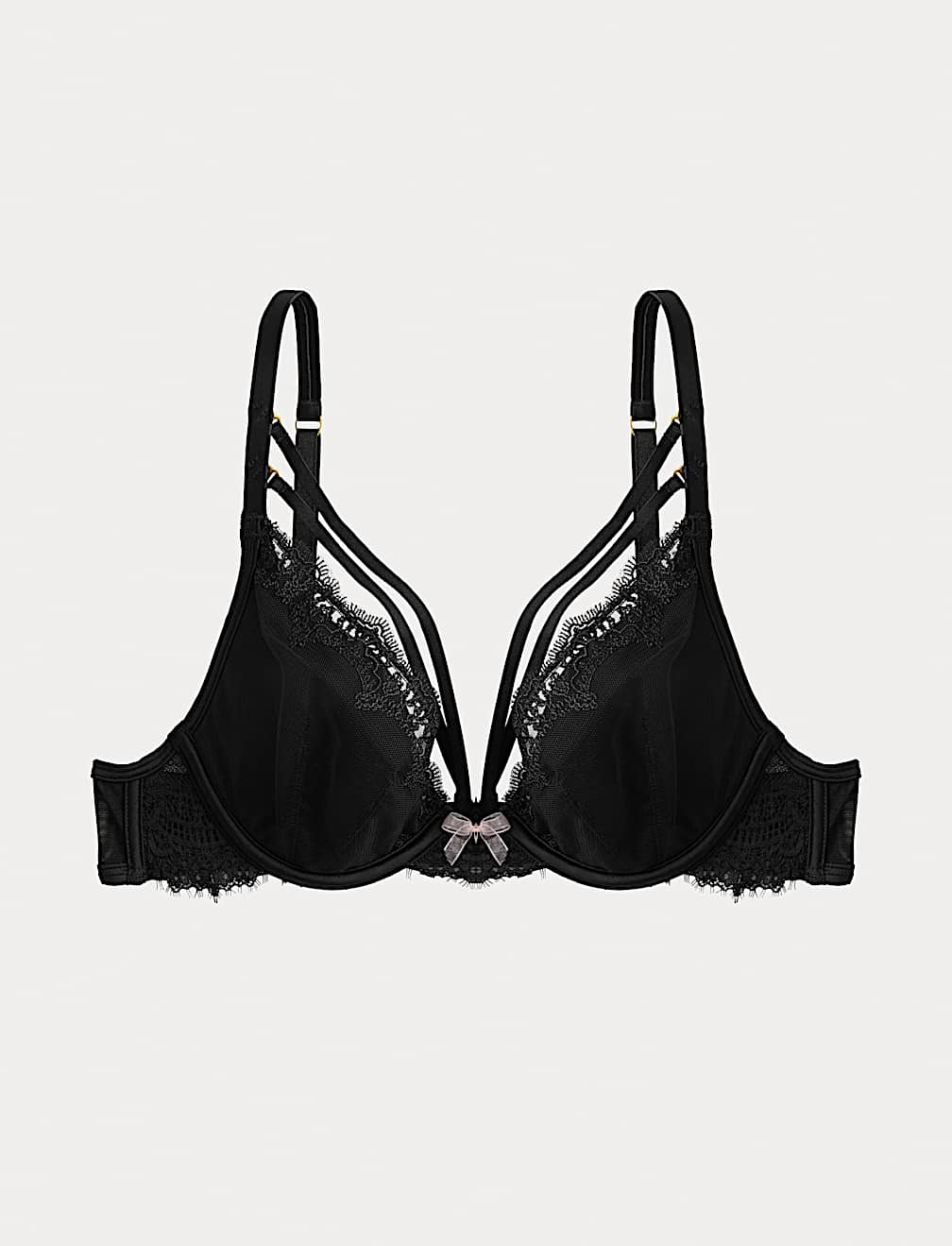 Magda Embroidery Wired Plunge Bra A-E