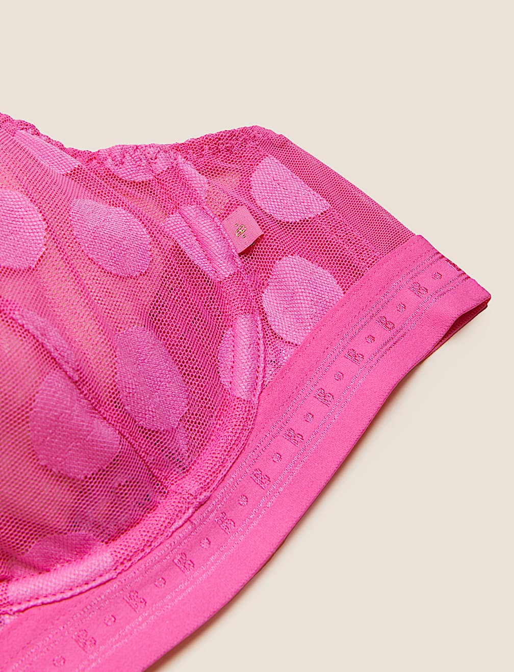 Kira Spot Mesh Plunge Bra A-G