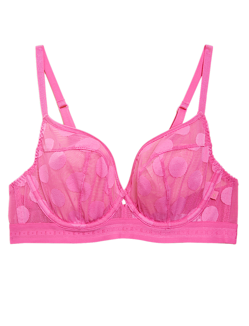 Kira Spot Mesh Plunge Bra A-G