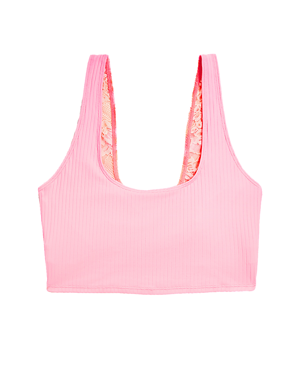 Meia Rib Lace Crop Top