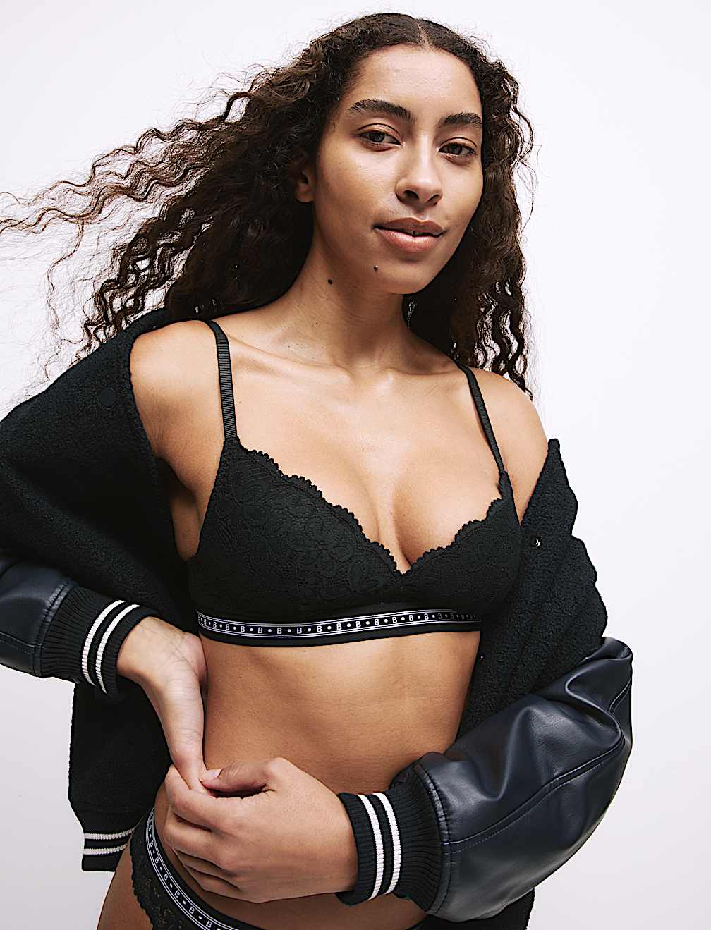 Cleo Lace Non Wired Plunge Bra (A-E)