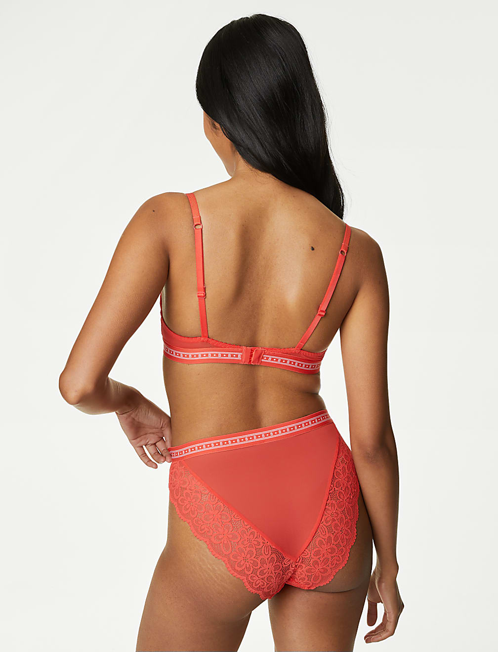 Cleo Lace High Waisted High Leg Knickers