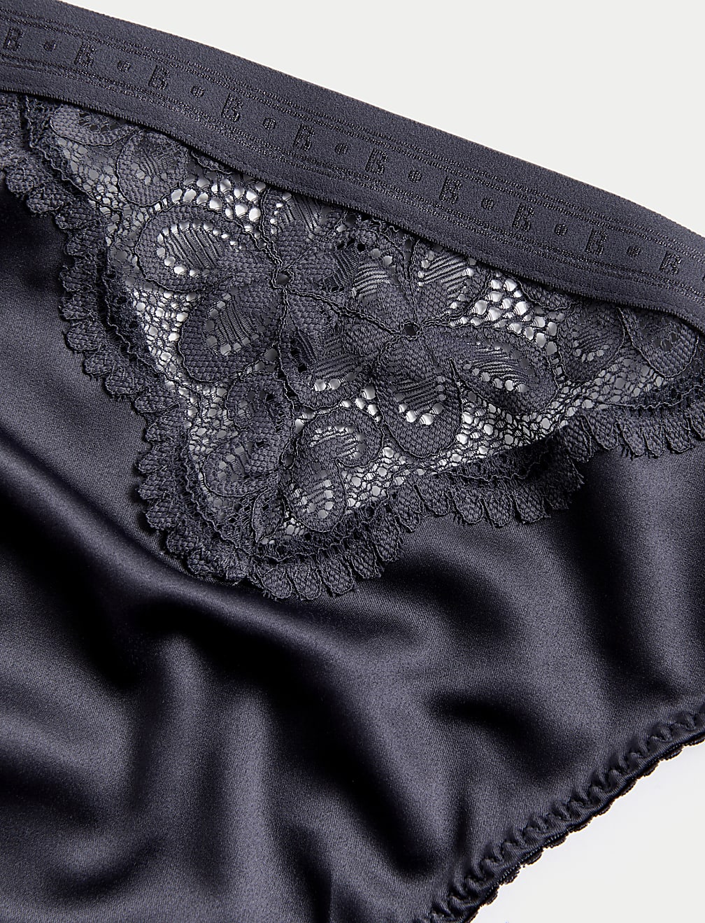 Ines Satin High Leg Knickers