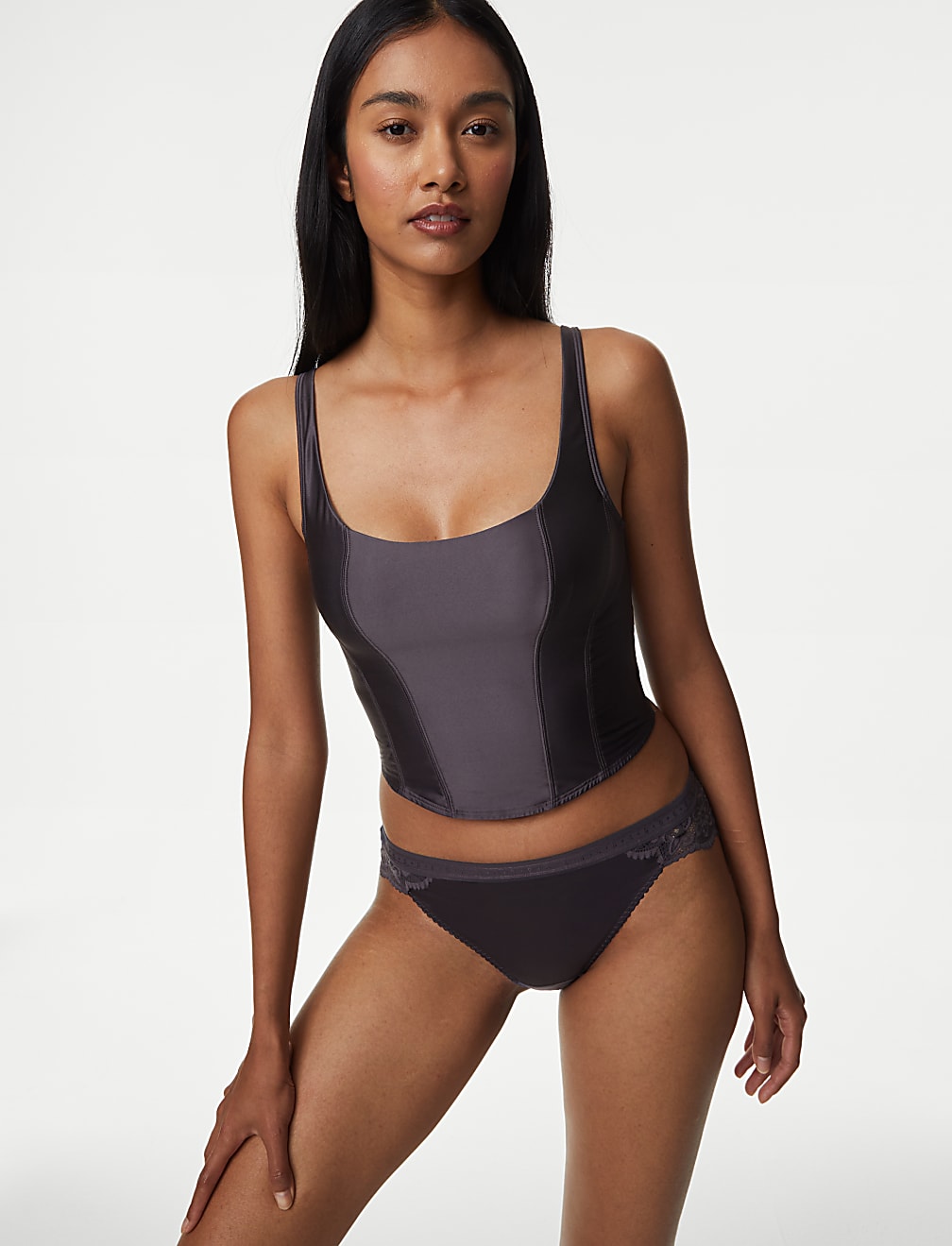 Satin Non Wired Corset
