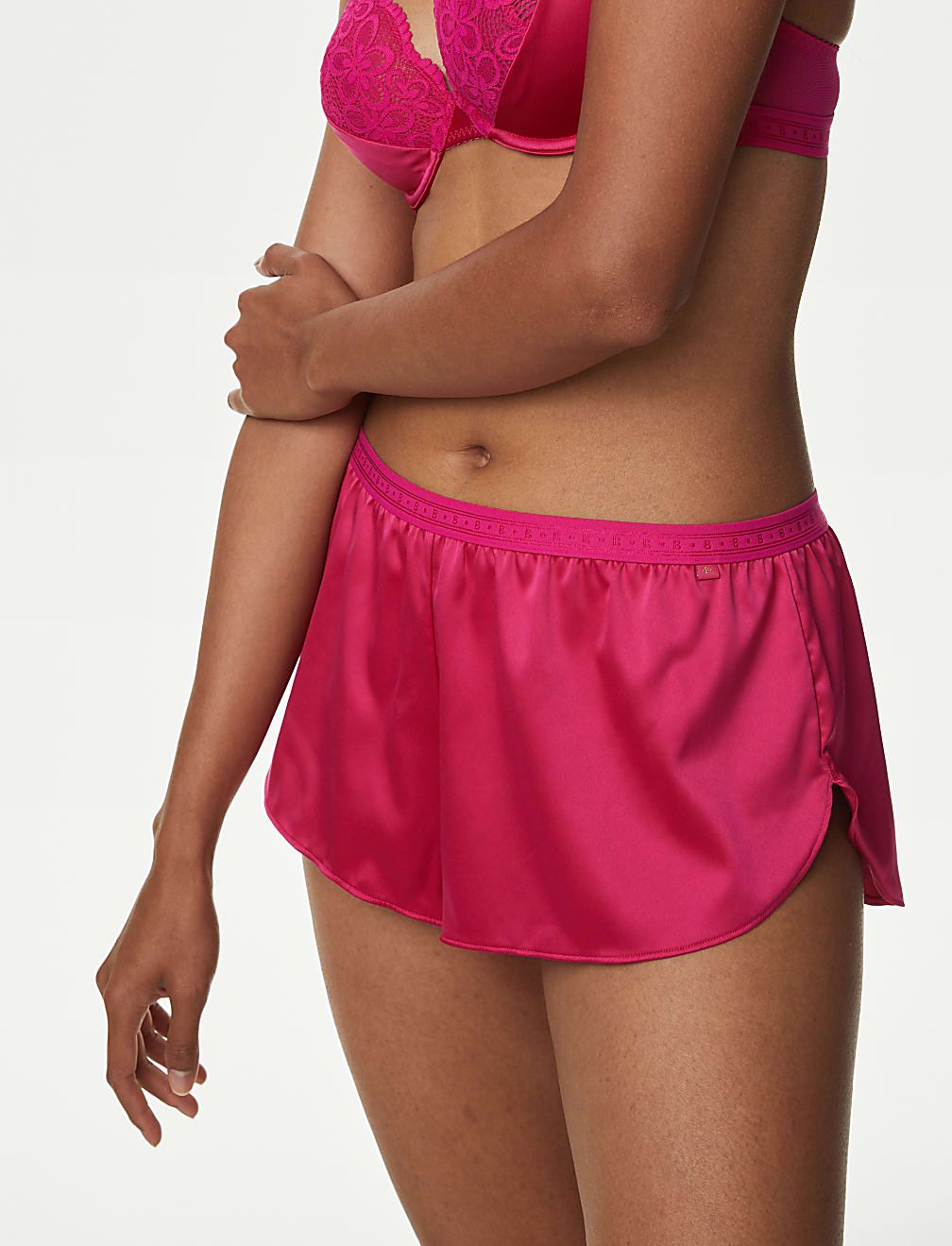 Ines Satin Low Rise French Knickers