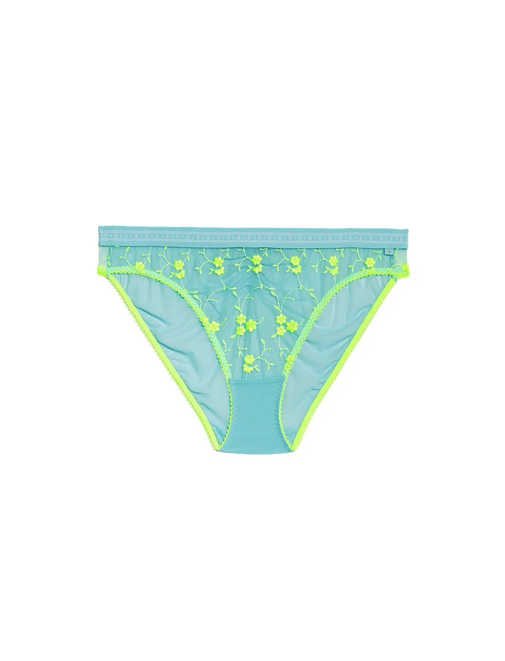 Emilia Embroidered High Leg Knickers