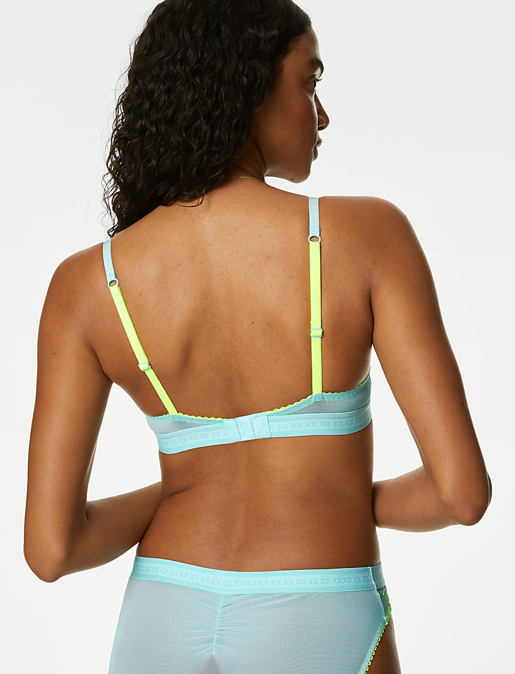 Emilia Embroidered Wired Plunge Bra