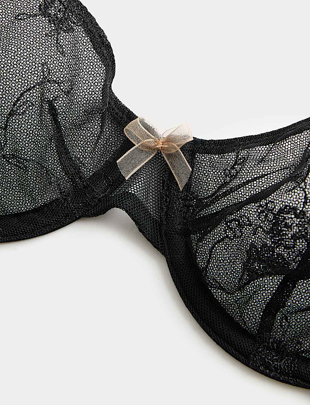 Helena Embroidery Wired Demi Cup Bra (A-E)