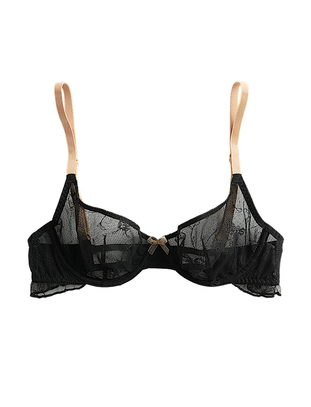 Helena Embroidery Wired Demi Cup Bra (A-E)