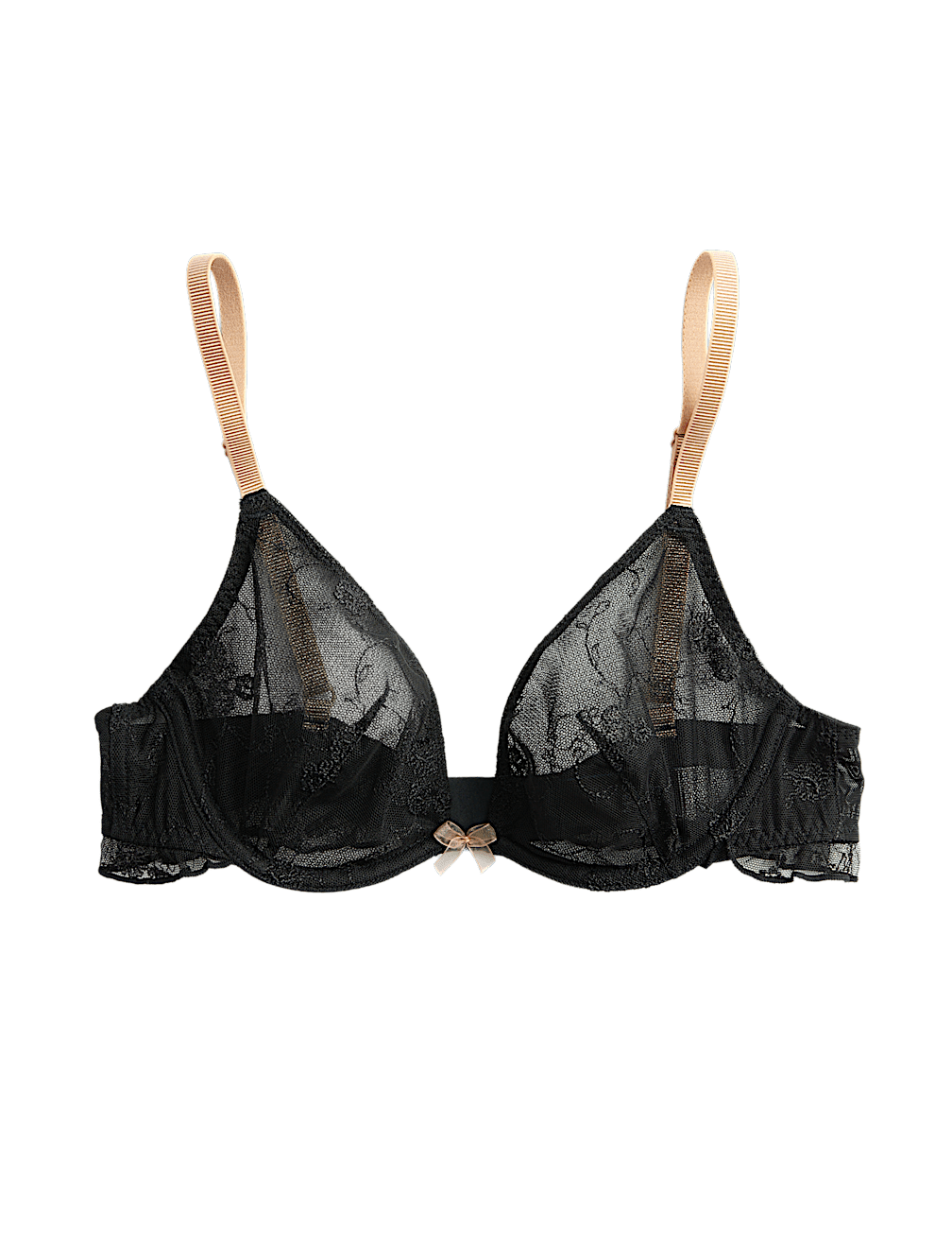 Helena Embroidered Wired Plunge Bra (A-E)