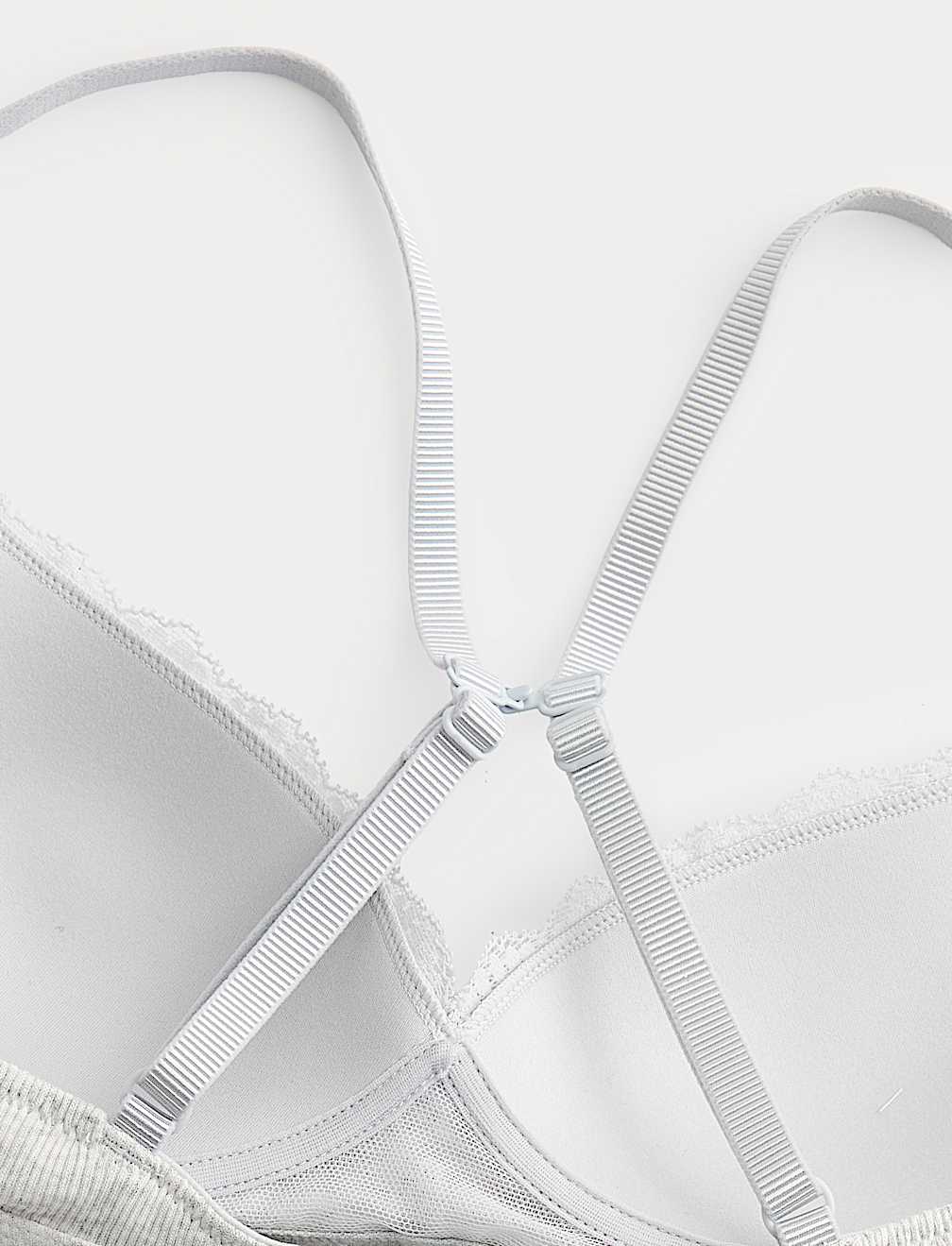 Juni Cotton Rib Non Wired Plunge Bra (A-E)