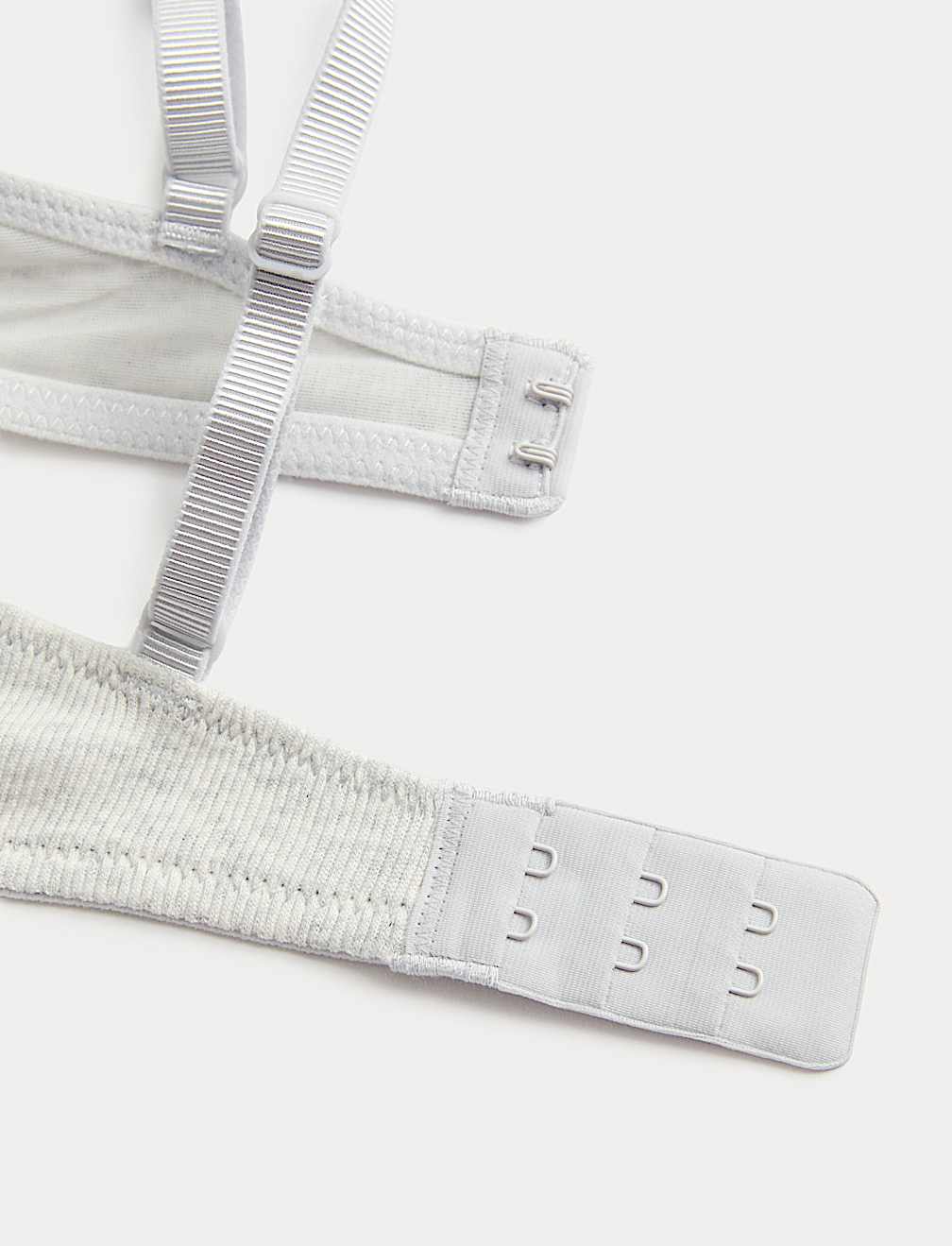 Juni Cotton Rib Wired Push-Up Plunge Bra (A-E)