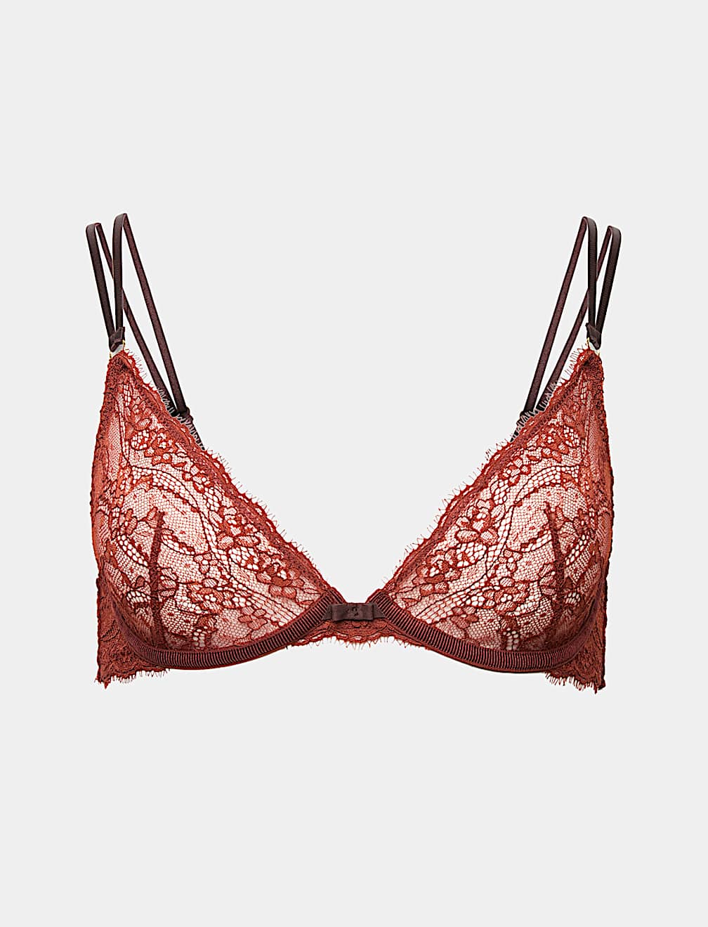 Ida Lace Wired Plunge Bra (A-E)