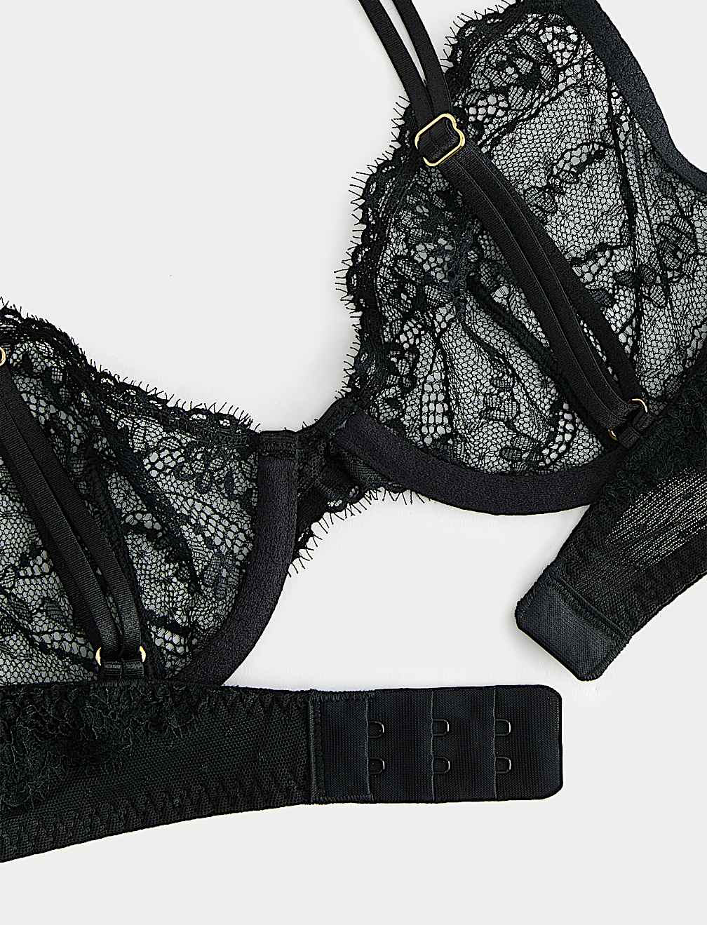 Ida Lace Wired Plunge Bra (A-E)