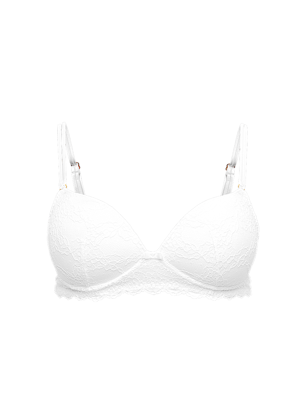 Ida Lace Non Wired Push-Up Plunge Bra (A-E)