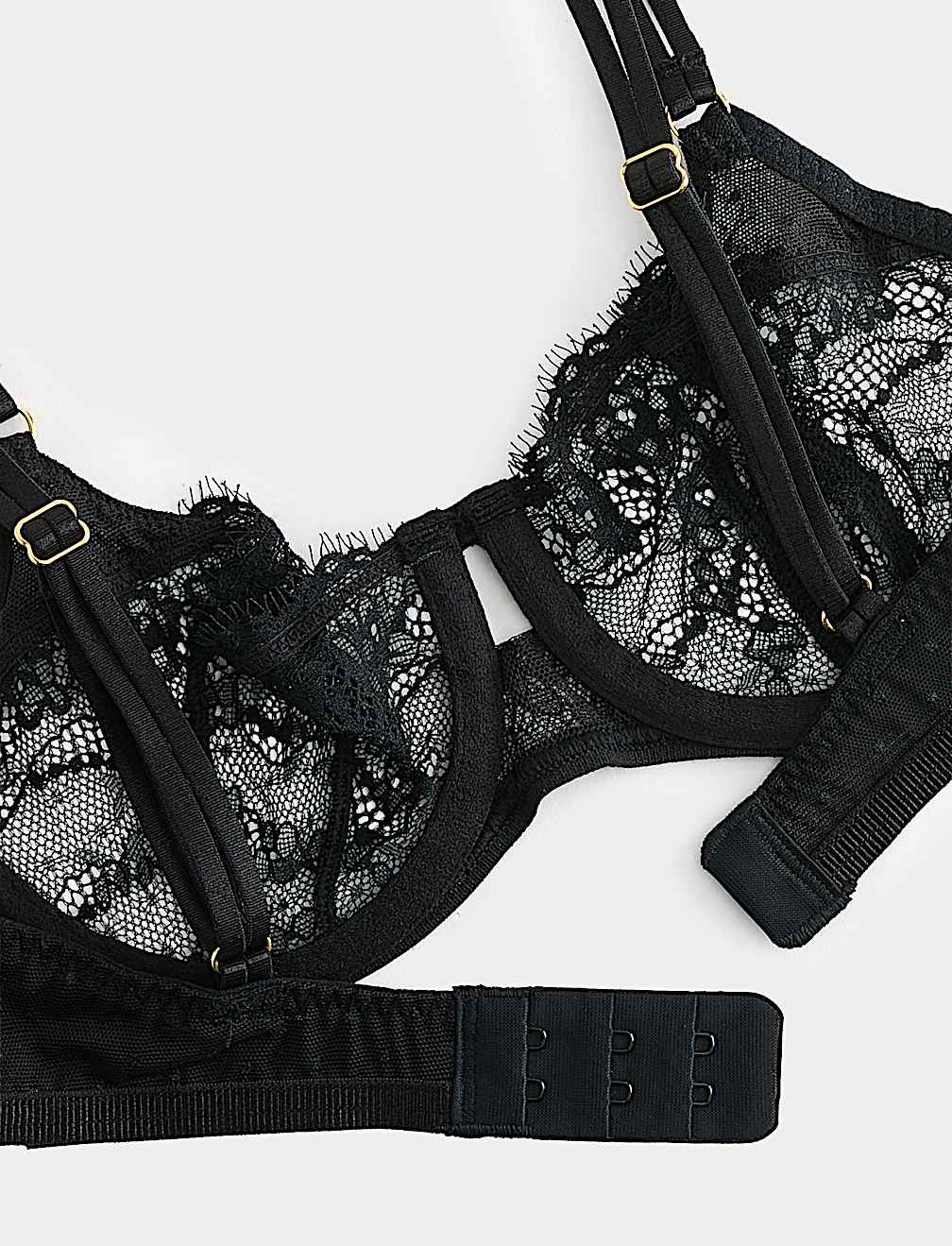 Ida Lace Wired Balcony Bra (A-E)