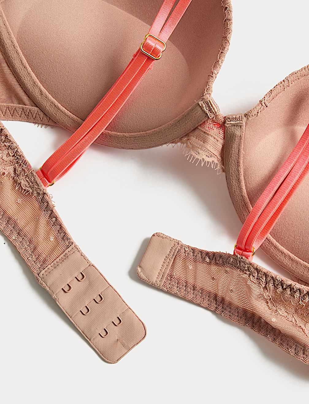 Ida Lace Wired Push-Up Plunge Bra (A-E)