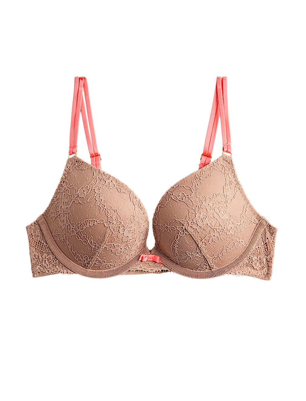 Ida Lace Wired Push-Up Plunge Bra (A-E)